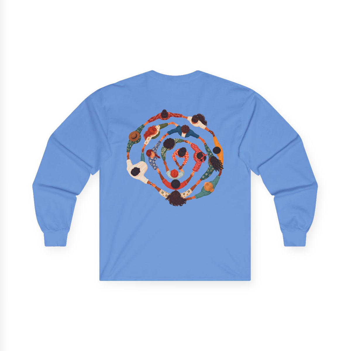 Adult Unisex Abstract Colourful Artwork Long Sleeve Tee