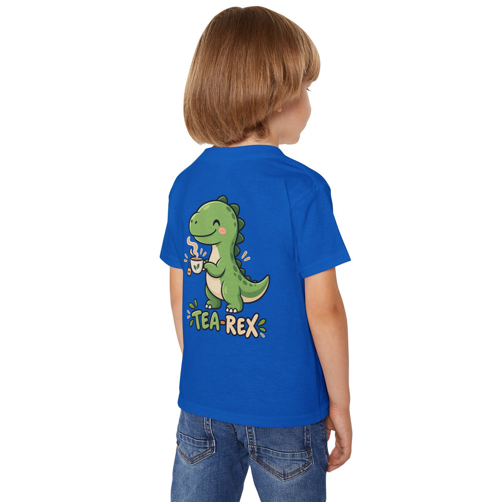 Toddler "Tea-Rex" Dinosaur Drinking Tea T-Shirt