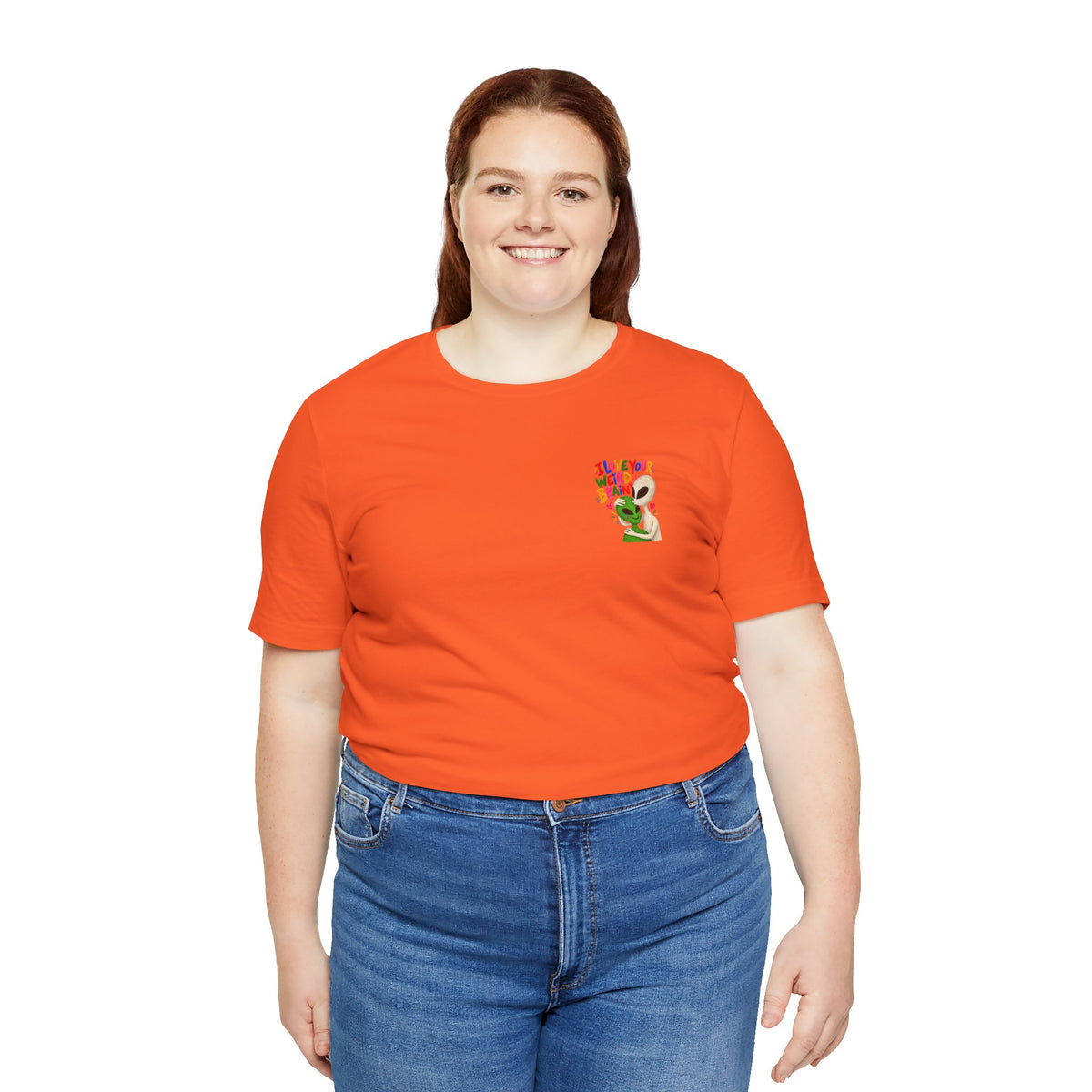 Adult Unisex "I Love Your Weird Brain" Alien T-Shirt