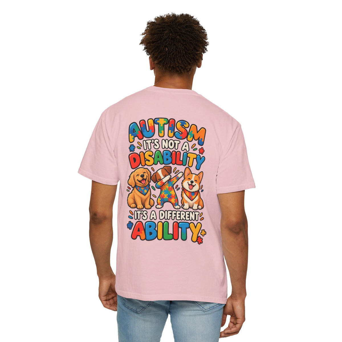 Adult Unisex "Autism Is Not a Disability Different Ability" T-Shirt