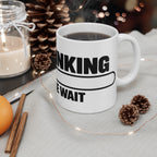 Think I’m Turning Around Please Wait Funny Traffic Sign Mug