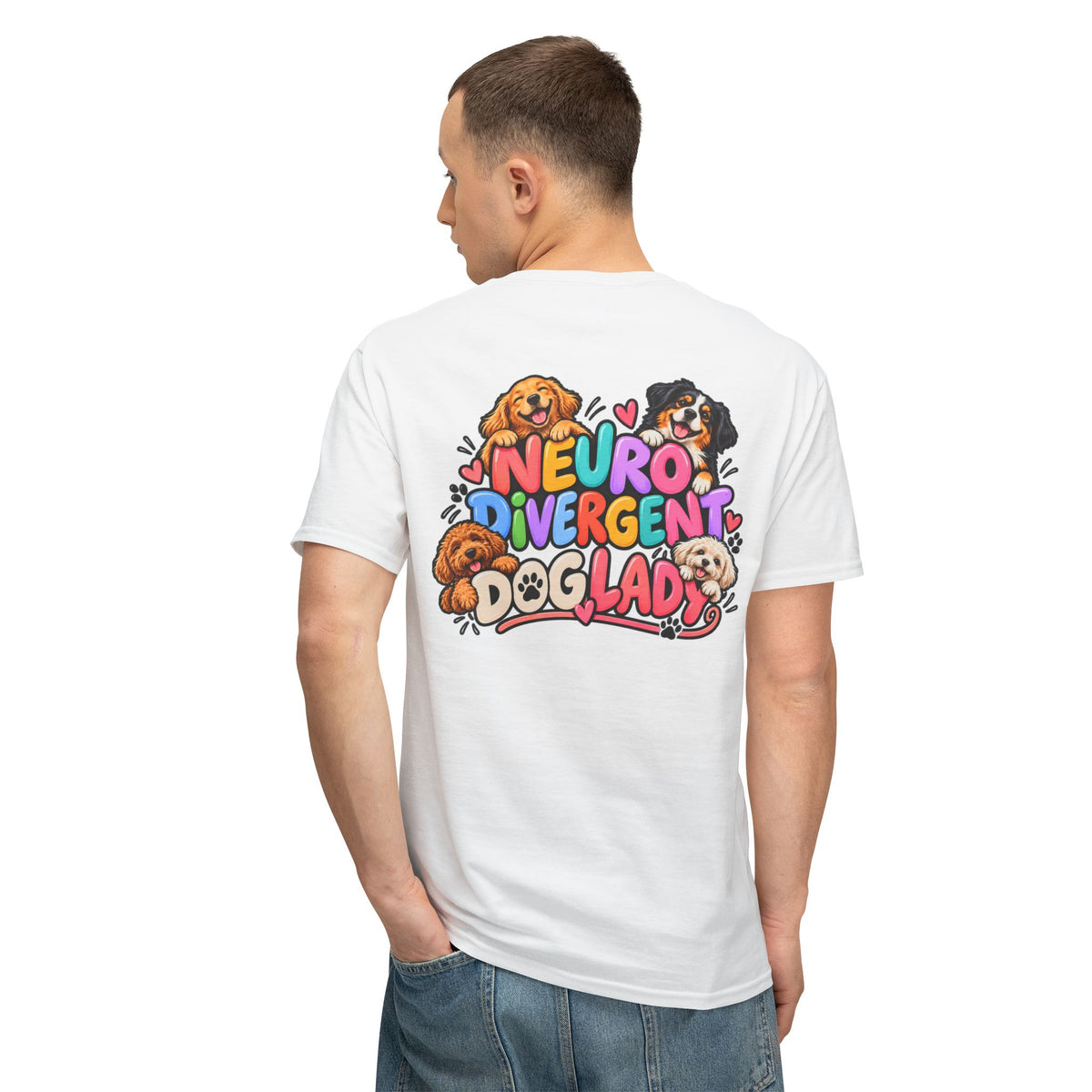Adult Unisex "Neurodivergent Dog Lady" Graphic T-Shirt