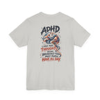 Adult Unisex ADHD Brain T-Shirt, Funny Neurodivergent Typography