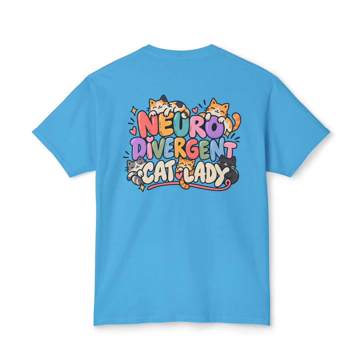 Adult Unisex "Neurodivergent Cat Lady" Graphic T-Shirt