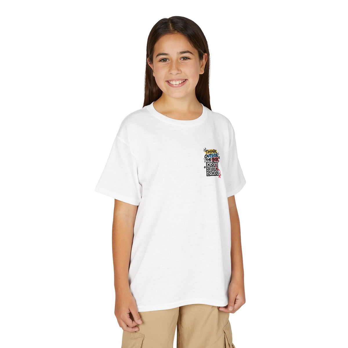 Youth Unisex "Think Outside the Box" Tic Tac Toe T-Shirt
