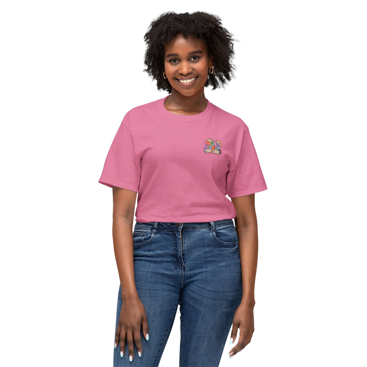 Adult Unisex "Neurodivergent Cat Lady" Graphic T-Shirt