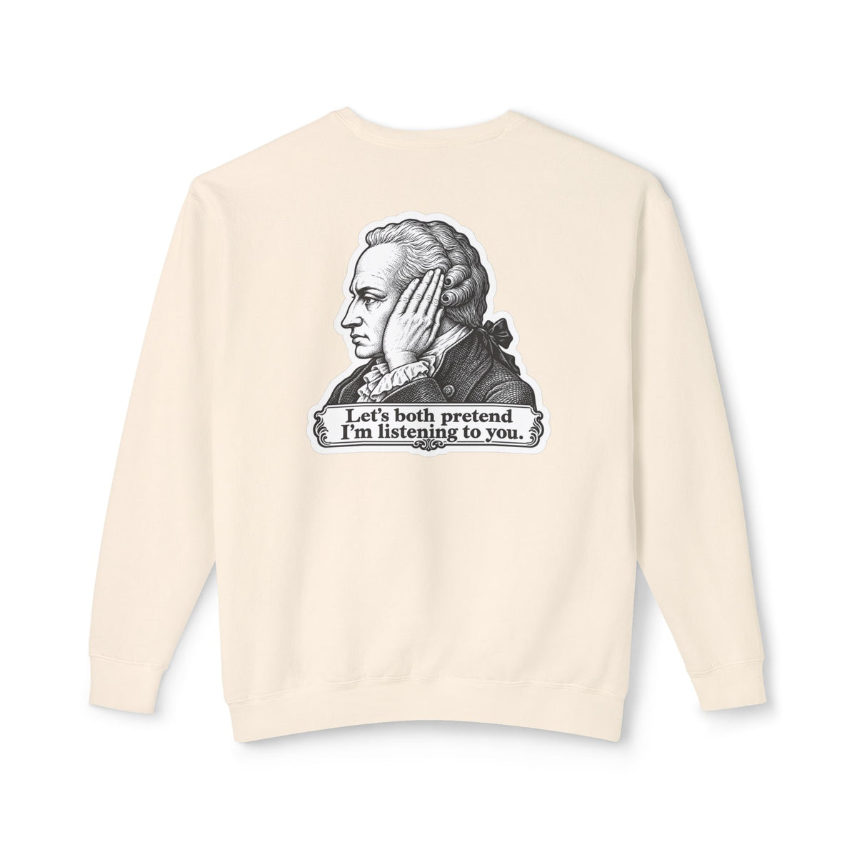 Adult Unisex "I Just Kant" Alexander Hamilton Sweatshirt, History Design