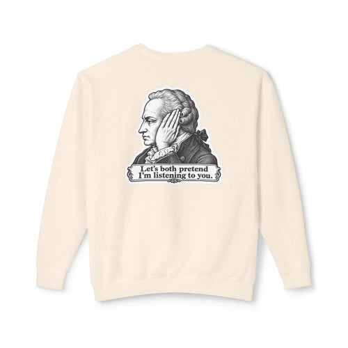 Adult Unisex "I Just Kant" Philosophy Sweatshirt