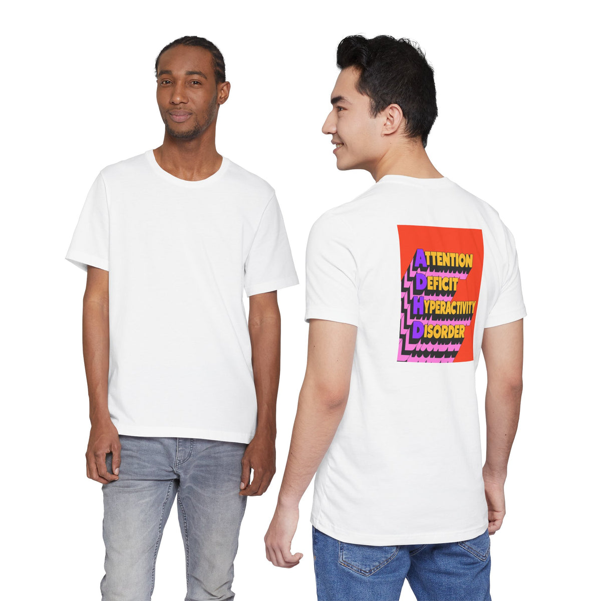 Adult Unisex ADHD Attention Deficit Hyperactivity Disorder Awareness T-Shirt