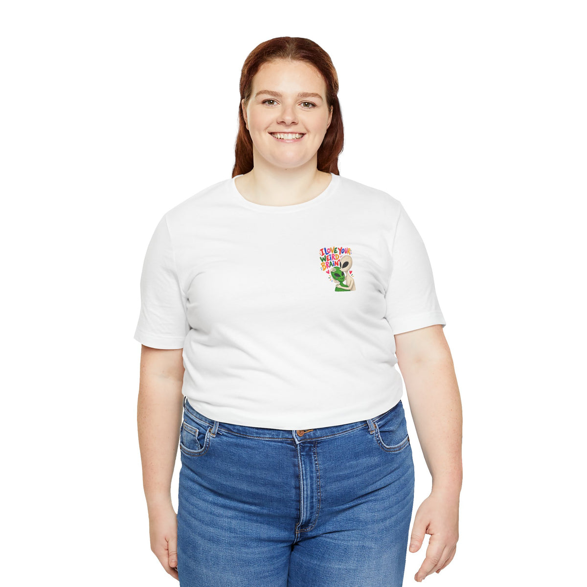 Adult Unisex "I Love Your Weird Brain" Alien T-Shirt