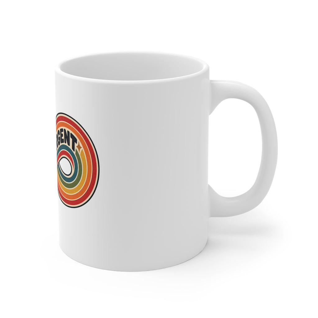 Rainbow Infinity Symbol Ceramic Coffee Mug