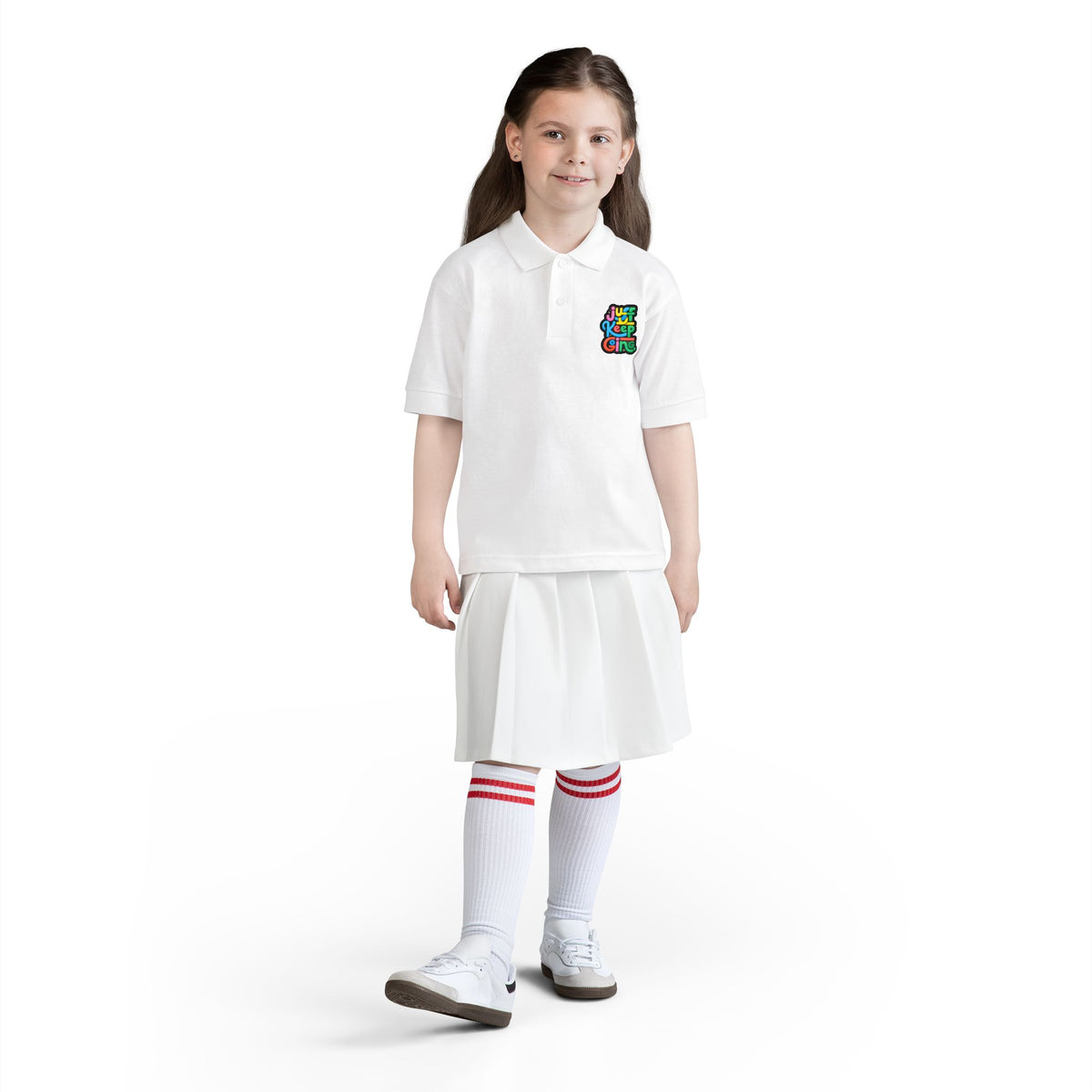 Youth Unisex "Just Keep Going" Colourful Jersey Polo