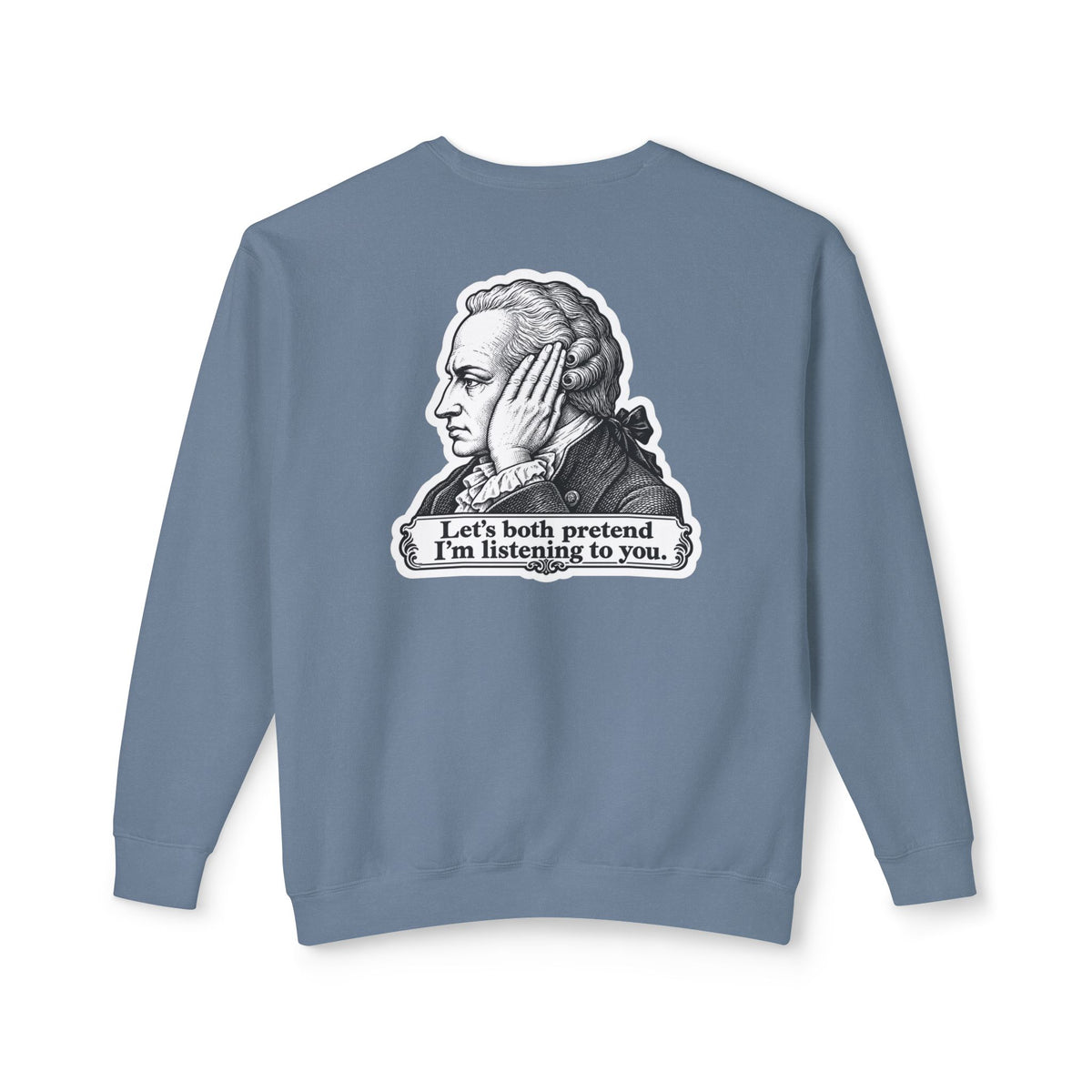 Adult Unisex "I Just Kant" Alexander Hamilton Sweatshirt, History Design