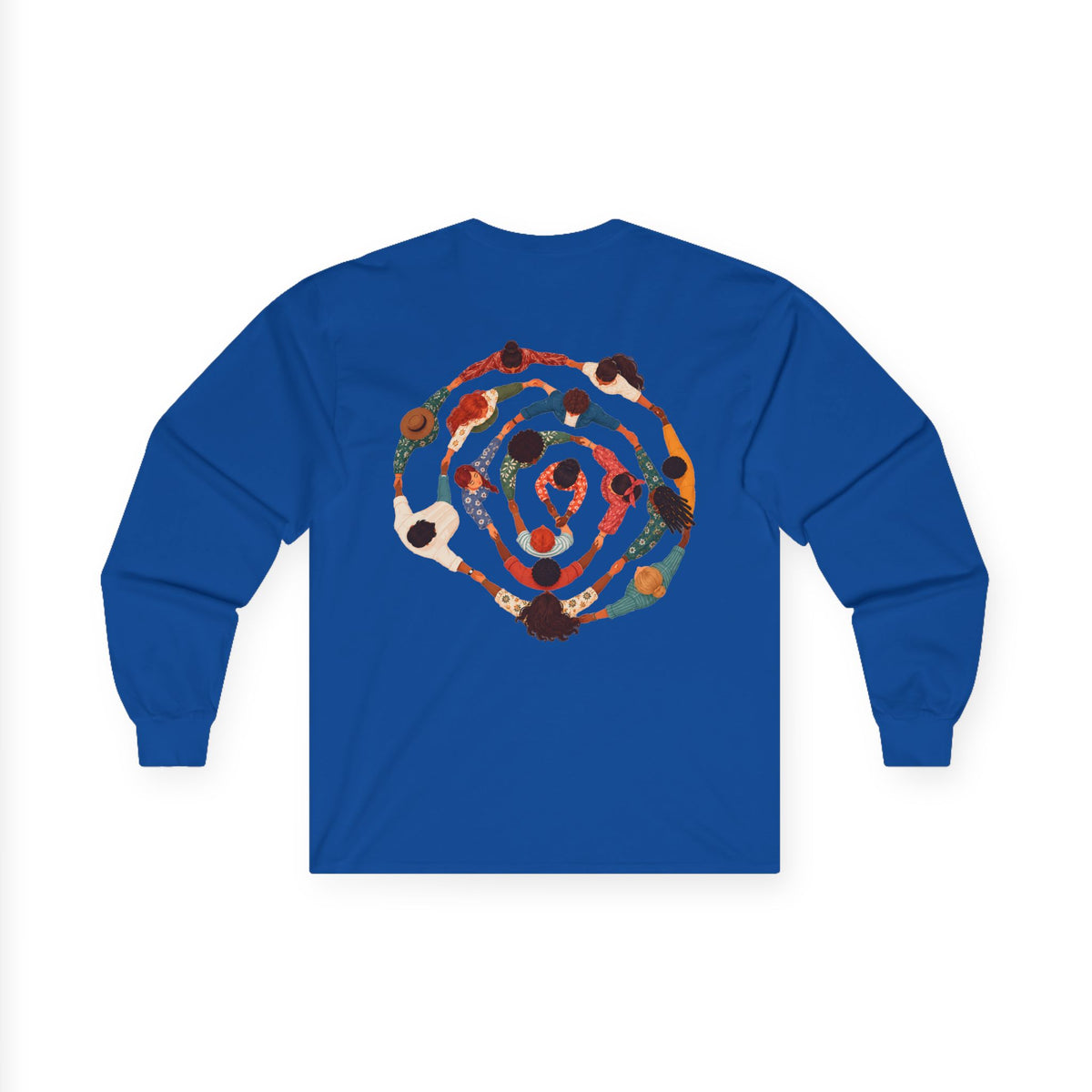 Adult Unisex Abstract Colourful Artwork Long Sleeve Tee