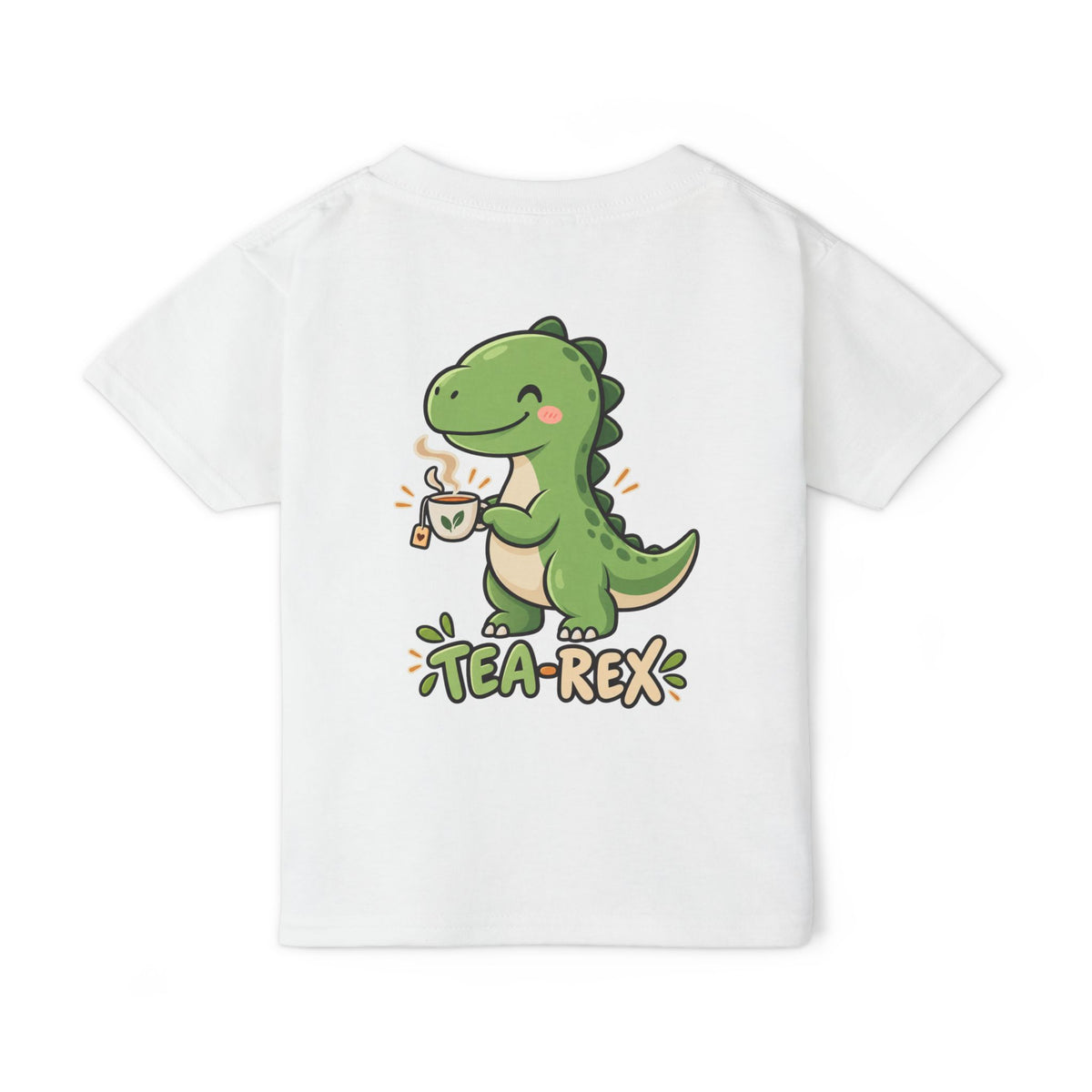 Toddler "Tea-Rex" Dinosaur Drinking Tea T-Shirt